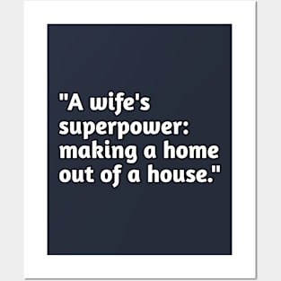 Funny wife humour Posters and Art